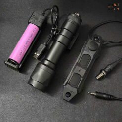 Bộ Đèn Pin M600 Kèm Đuôi Chuột Đôi (Đã Bao Gồm Pin Sạc)